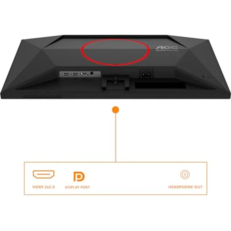 AOC Gaming 24G4ZRE, 24 Zoll Full HD Monitor mit 240 Hz, 1 ms Reaktionszeit, G-Sync-kompatibel, HDR10, schwarz-rot – Bild 4