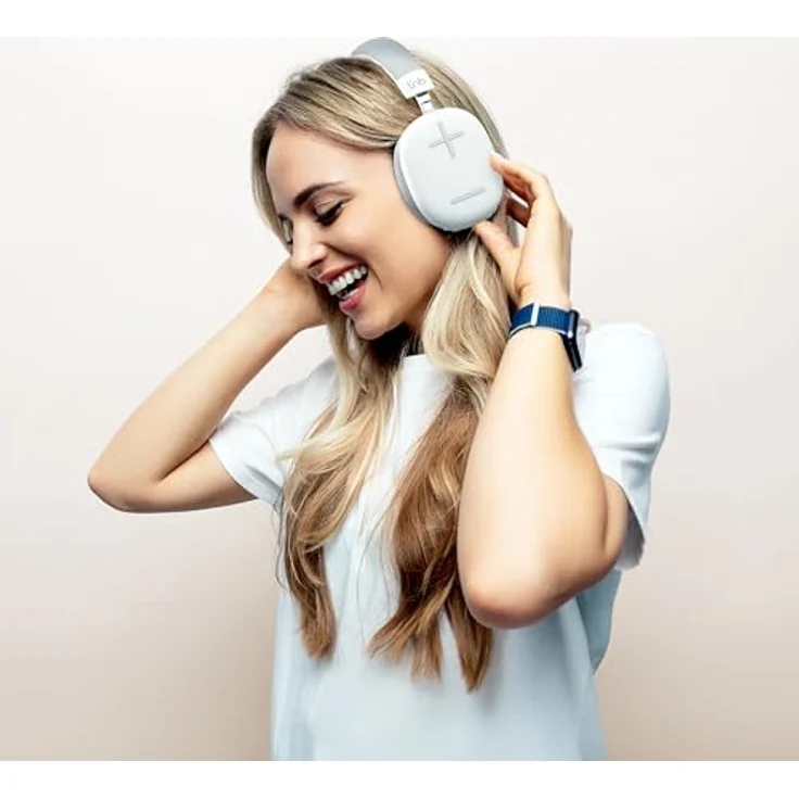 T'nB Bounce Max, Bluetooth Over-Ear Kopfhörer mit 50 Stunden Akku, integriertes Mikrofon und passive Geräuschunterdrückung - Weiß – Bild 2