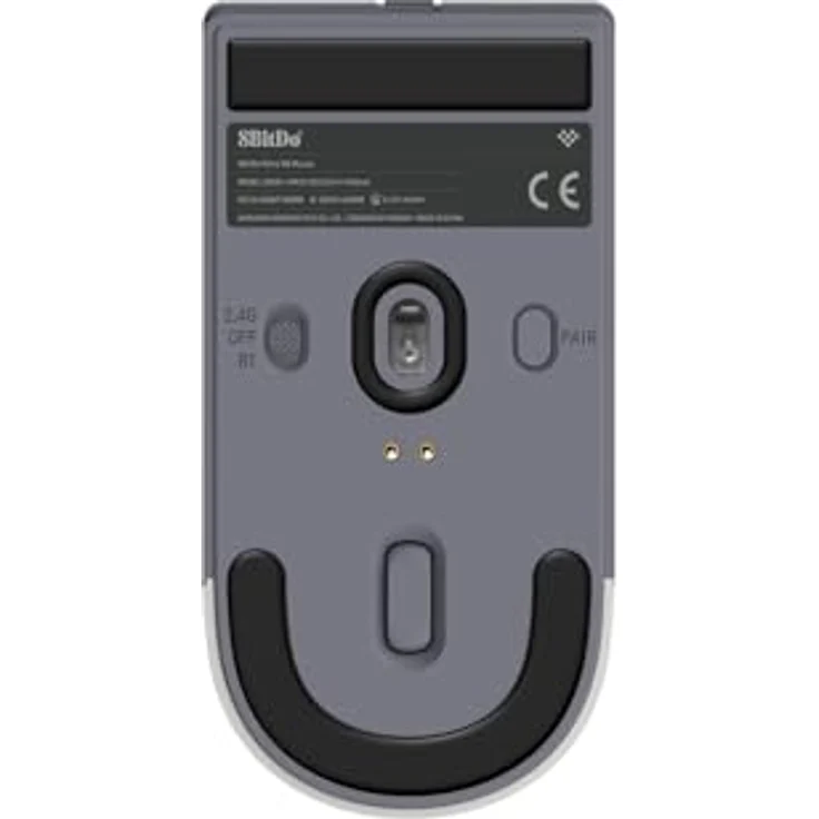 8BitDo Retro R8 Maus mit Ladestation, PAW 3395 Sensor, DPI 26.000, kabellos, 4K Polling Rate, programmierbare Tasten, Kailh Sword GM X Micro Switches - N Edition – Bild 5