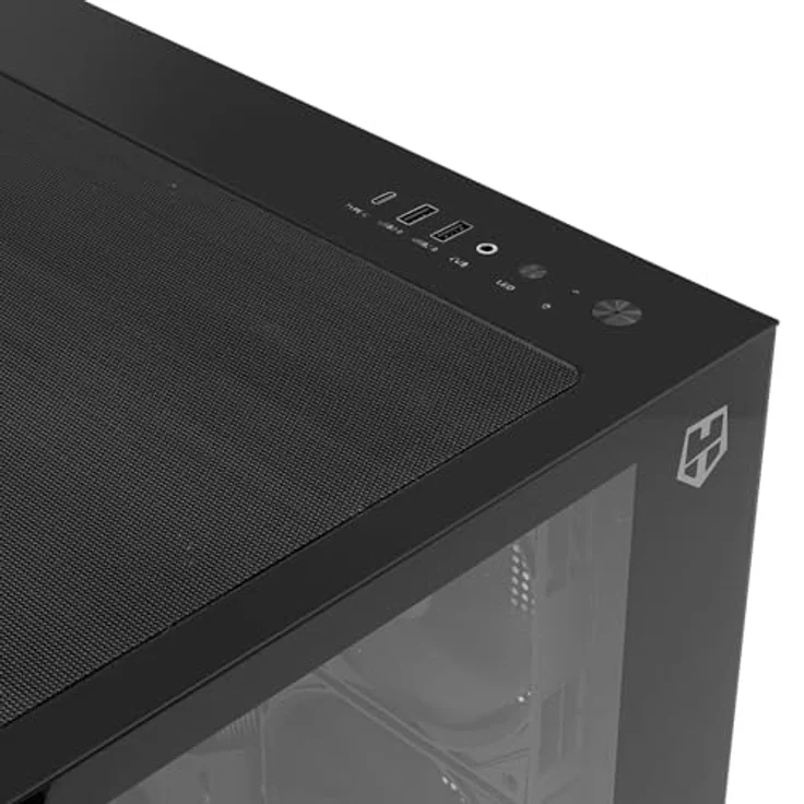 NOX Hummer Galaxy White, Mid Tower ATX Gehäuse aus gehärtetem Glas mit ARGB-Beleuchtung, optimales Kabelmanagement – Bild 9