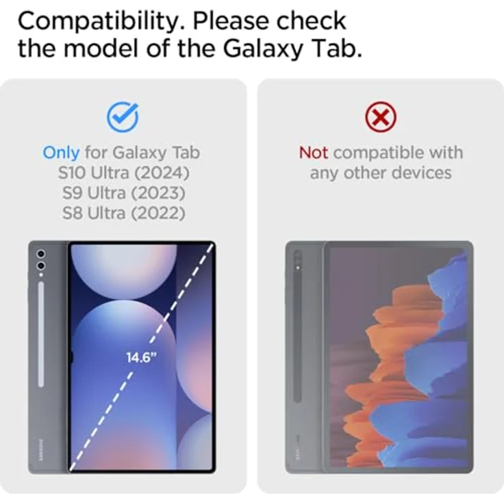 Spigen Ultra Hybrid Pro Hülle Entwickelt für Samsung Galaxy Tab S10 Ultra (2024) / S9 Ultra (2023) / S8 Ultra (2022) - Schwarz, Stabiler Ständer und erhöhte Kanten für zusätzlichen Schutz – Bild 2