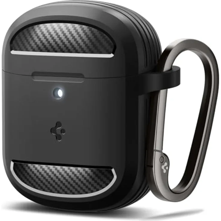 Spigen Rugged Armor Hülle Kompatibel mit Google Pixel Buds Pro 2 (2024) und Pixel Buds Pro 1 (2022) - Matt Schwarz