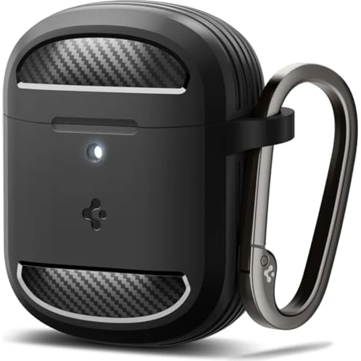 Spigen Rugged Armor Hülle Kompatibel mit Google Pixel Buds Pro 2 (2024) und Pixel Buds Pro 1 (2022) - Matt Schwarz – Bild 1