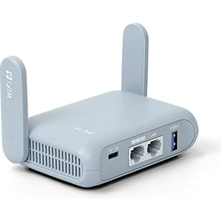 GL.iNet GL-MT3000 (Beryl AX) Klein Gigabit Wifi 6 Router, Dual Band, Repeater, 3000 Mbit/s, VPN/IPV6/WPA3, 2.5G WAN Port – Bild 1