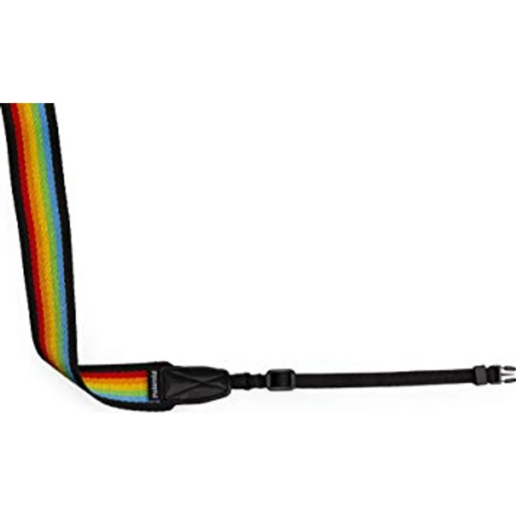 Polaroid Camera Strap Flat-rainbow black Kameragurt – Bild 3