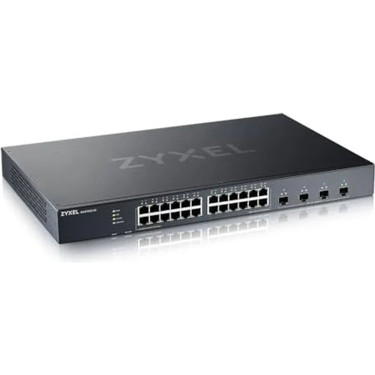 ZYXEL Nebula Gigabit Ethernet Smart-Managed Switch mit 24 Ports, Vier 10G SFP+ Slots und Hybrid Cloud-Modus [XGS1935-28]