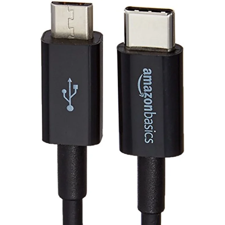 AmazonBasics - Verbindungskabel, USB Typ C auf Micro-USB Typ B, USB 2.0, 15,2 cm, Schwarz – Bild 4