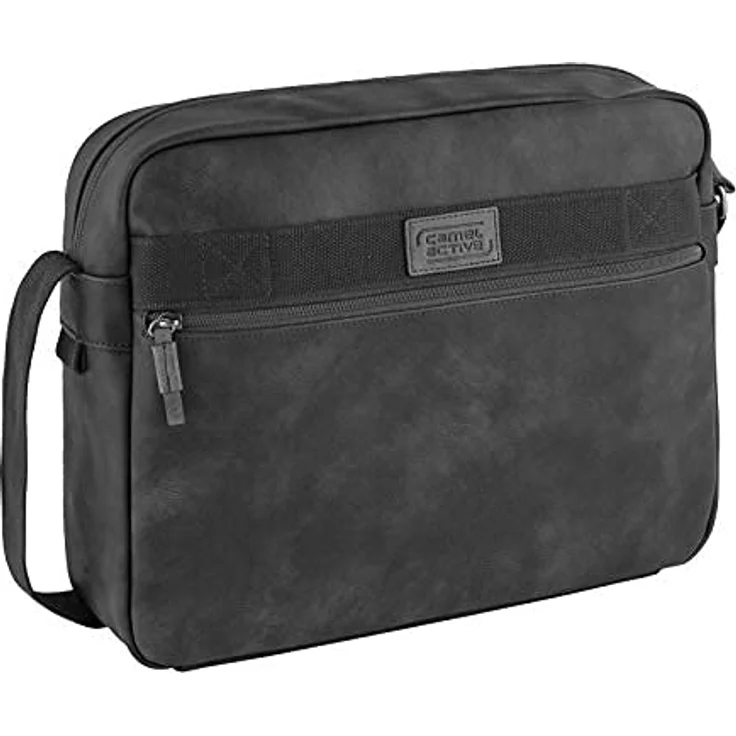 camel active Laos Messenger, 40cm Laptoptasche mit integriertem Laptopfach, Kunstleder, grau, für Herren – Bild 4