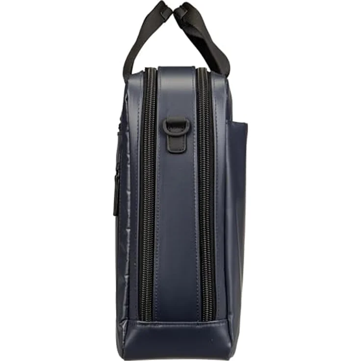 Jost Tolja Aktentasche 38 cm, Laptopfach für Notebooks, schwarzes Design – Bild 4