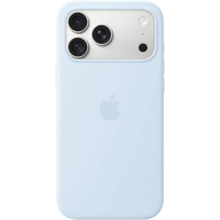 Apple Silicone Case für iPhone 18 Pro Max, Klarblau, MagSafe-kompatibel mit Mikrofaserfutter und Kratzschutz – Bild 3