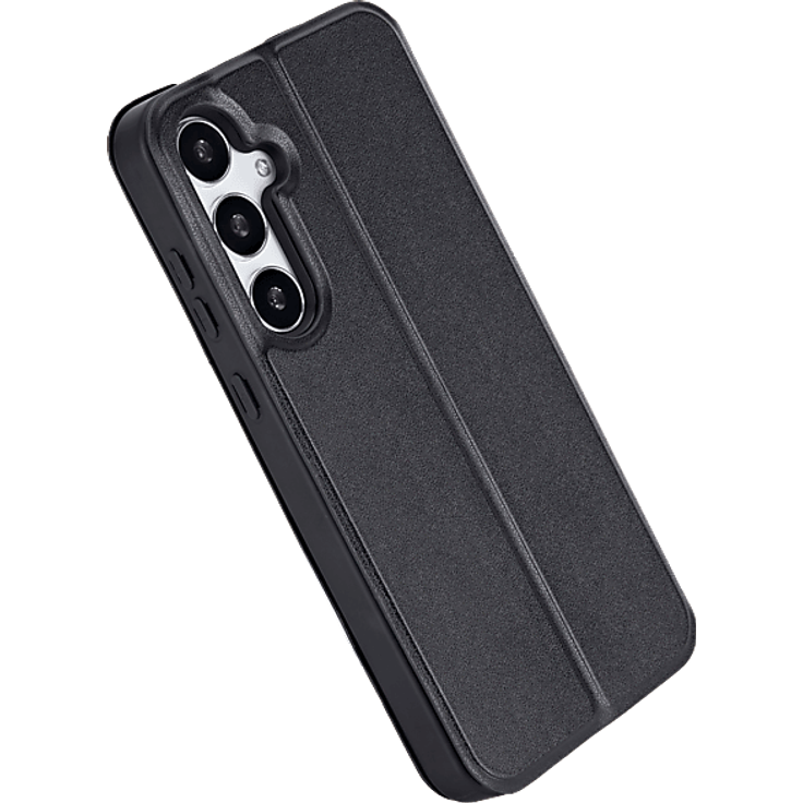 ISY ISC-3148 Bookcover für Samsung Galaxy S25, 2-in-1 Wallet, Schwarz