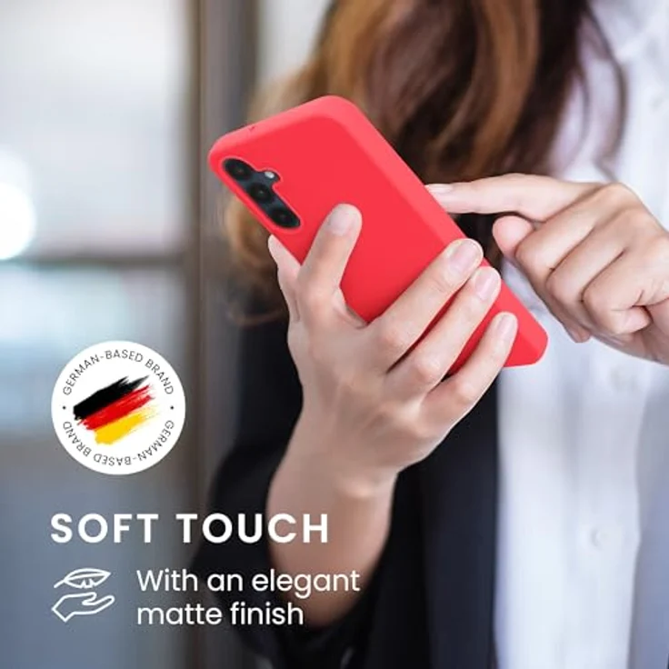 kwmobile Hülle Samsung Galaxy A16 5G - weiches TPU Silikon Case in Neon Pink, geeignet für kabelloses Laden – Bild 4