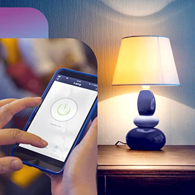 Alecto SMART-PLUG10 Zwischenstecker - smarte Steckdose mit App-Steuerung - WLAN - funktioniert ohne Bridge/Gateway - Amazon Alexa und Google Home - weiß – Bild 2