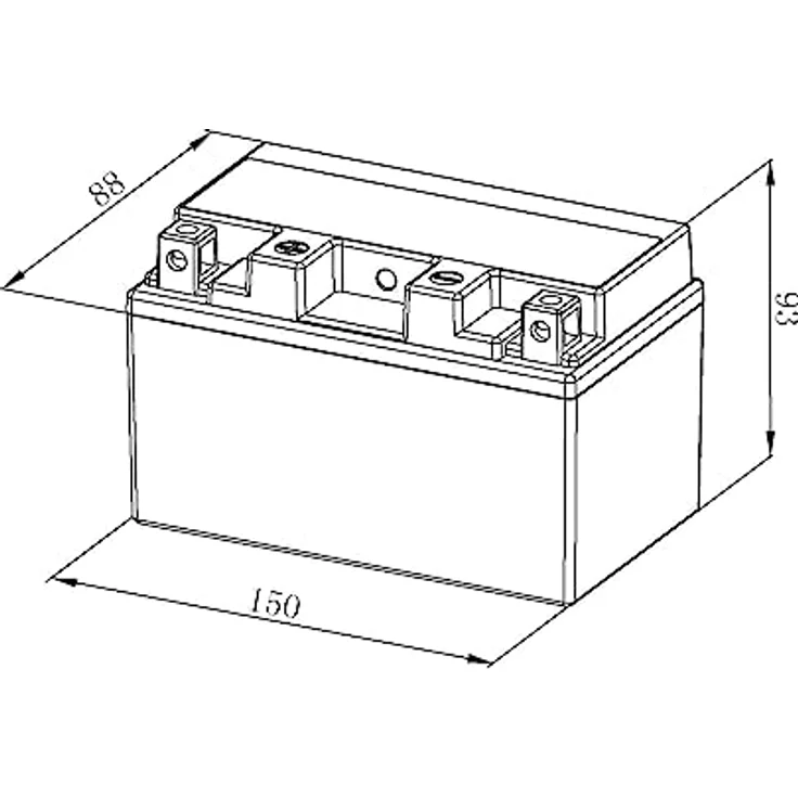 BOSCH Starterbatterie 12V 8,6Ah 150A/EN, Motorrad Batterie für Kawasaki, Honda, Yamaha und MV Agusta – Bild 2