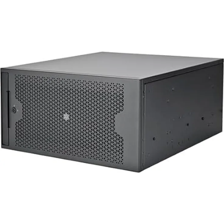 Silverstone Technology RM53-502, 5U-Rackmount-Servergehäuse mit Unterstützung für 360-mm-Wasserkühlung und zwei 5,25"-Laufwerksschächten