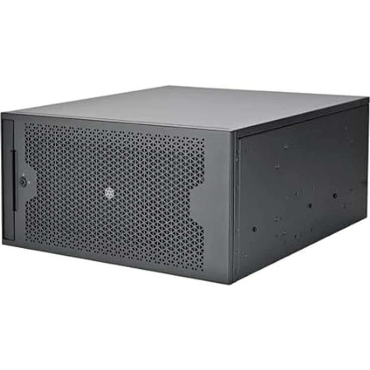 Silverstone Technology RM53-502, 5U-Rackmount-Servergehäuse mit Unterstützung für 360-mm-Wasserkühlung und zwei 5,25"-Laufwerksschächten – Bild 1