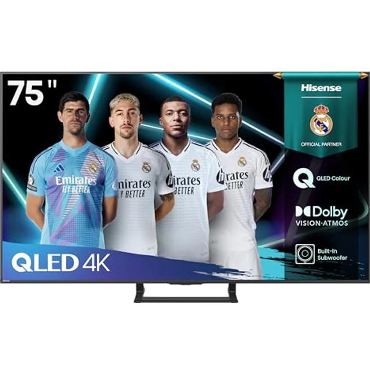 Hisense 75A7Q, 75 Zoll QLED Fernseher mit Dolby Atmos, Dolby Vision, Ultra HD und GameModePlus, Schwarz – Bild 2