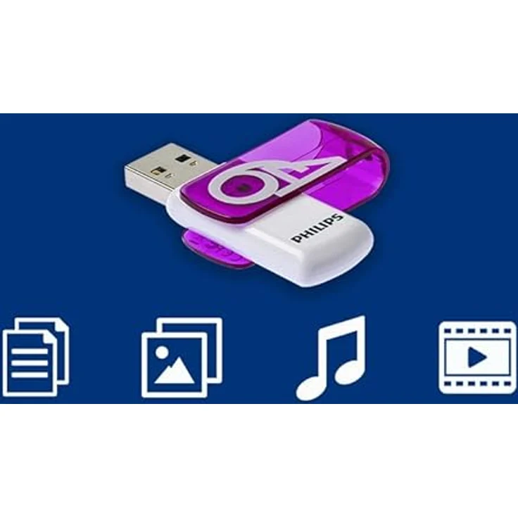 Philips USB 2.0 64GB Vivid Edition Purple 2-Pack  – Bild 7