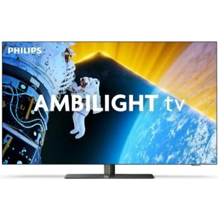Philips 55OLED849 OLED-Fernseher, 139 cm (55 Zoll) mit Ambilight und Google Assistant - Schwarz