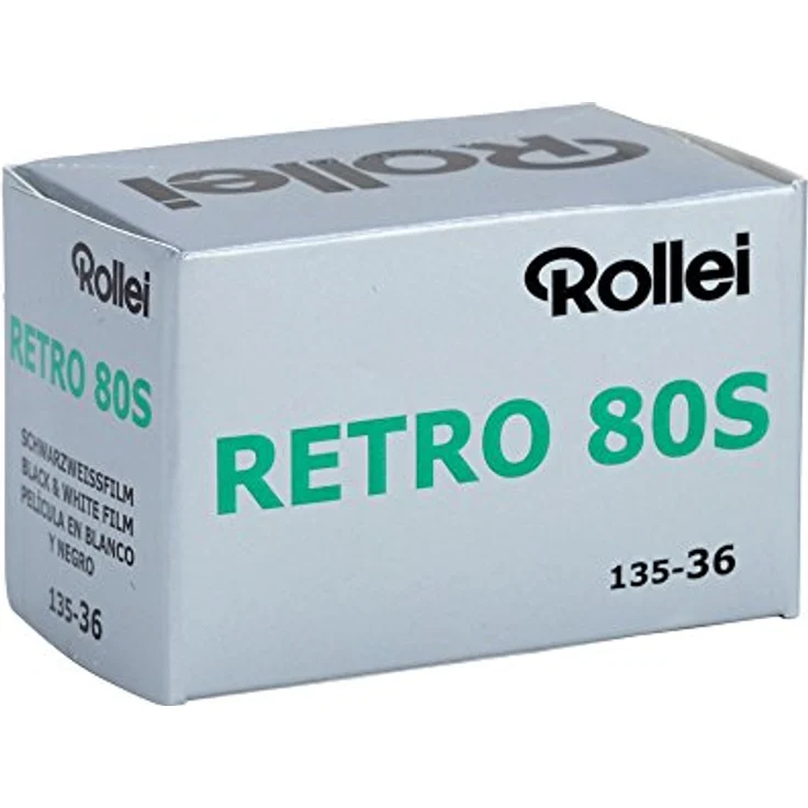 Rollei Retro 80 Schwarzweiß-Negativfilm | ISO 80 | Hohe Schärfe und feines Korn | 36 Aufnahmen – Bild 1