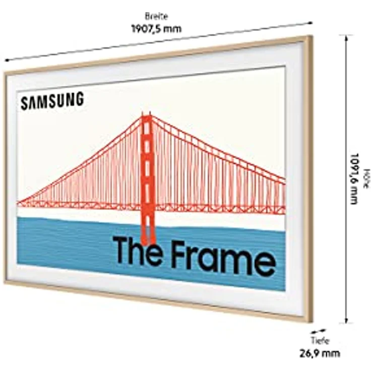Samsung The Frame Rahmen 85 Zoll (VG-SCFA85TKBXC) in Modern Teak [2021] – Bild 3
