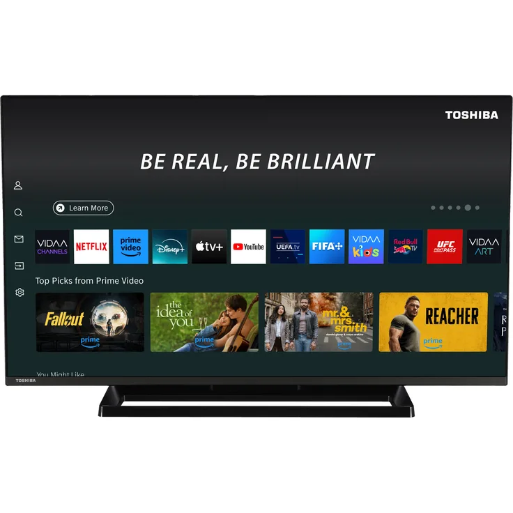 Toshiba 24WV3E63DA, 61 cm (24"), HD-Ready DLED Smart-TV mit 2x HDMI, USB und Sprachsteuerung, Schwarz
