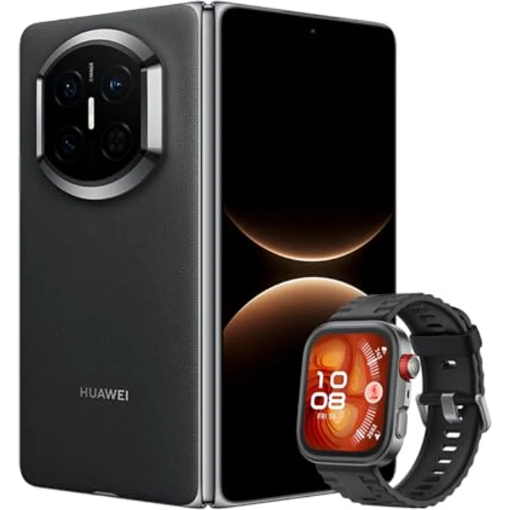 HUAWEI Mate X7, 16+512 GB, Schwarz, ultrarobustes faltbares Smartphone mit HUAWEI X-True Display und kraftvoller Akkulaufzeit – Bild 1