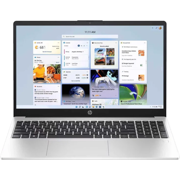 HP 255 G10 R5-7520U, 15.6" FHD Notebook mit AMD Ryzen 5 7520U, 8 GB RAM, 512 GB SSD, silber