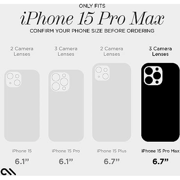 Case-Mate Tough Clear Mag-Safe Case Schutzhülle kompatibel mit Apple iPhone 15 Pro Max Hülle Durchsichtig (Recyceltes Material, 4,5 m Fallschutz, Integrierter Mag-Safe-Ring) - Transparent – Bild 2