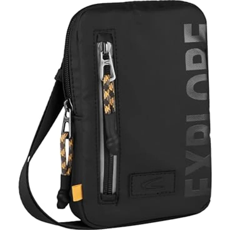 camel active Explore Handytasche, 11 cm, schwarz, 100% Nylon, kompakte Größe 11 cm x 3 cm x 17 cm – Bild 1