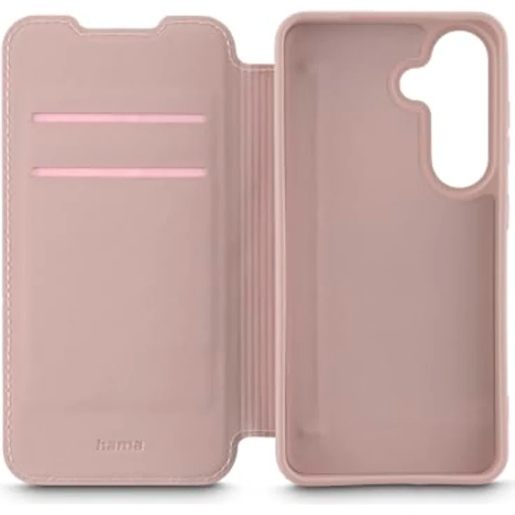 Hama Handyhülle für Samsung Galaxy S25 (Handytasche, Klapphülle, Etui mit 2 Kartenfächern, stoßfest, Kratzfest, eleganter Rundumschutz, weich, Slim, softe Oberfläche) Nude – Bild 3