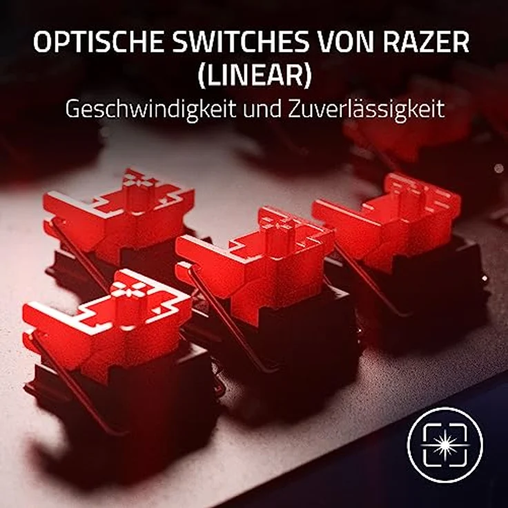 Razer Huntsman V2 (Red Switch) - Praktisch latenzfreie Optische Gaming-Tastatur (Lineare Optische Switches, Doubleshot PBT-Tastenkappen, Handballenauflage) QWERTY US-Layout | PUBG Ed. – Bild 2