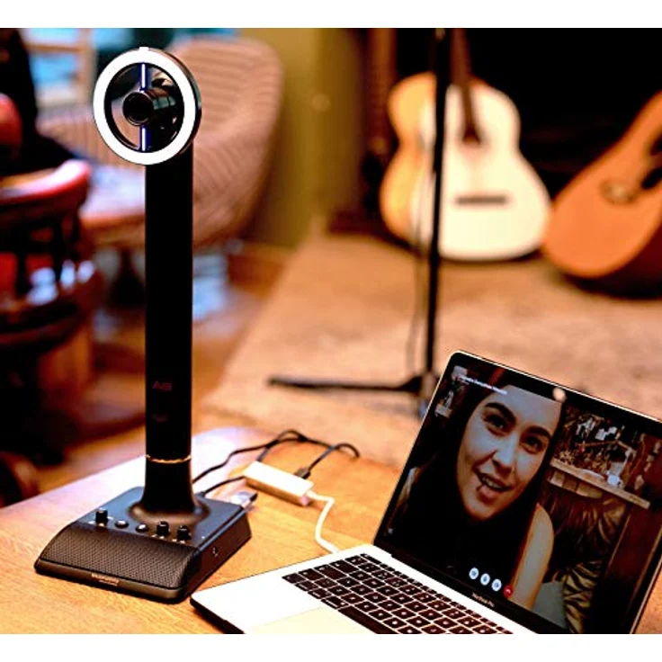 Marantz Professional AVS - Komplettes USB-C Broadcast Video System mit Full HD Webcam, USB-Kondensatormikrofon, dimmbarem LED-Lichtring und internem USB-Hub – Bild 2