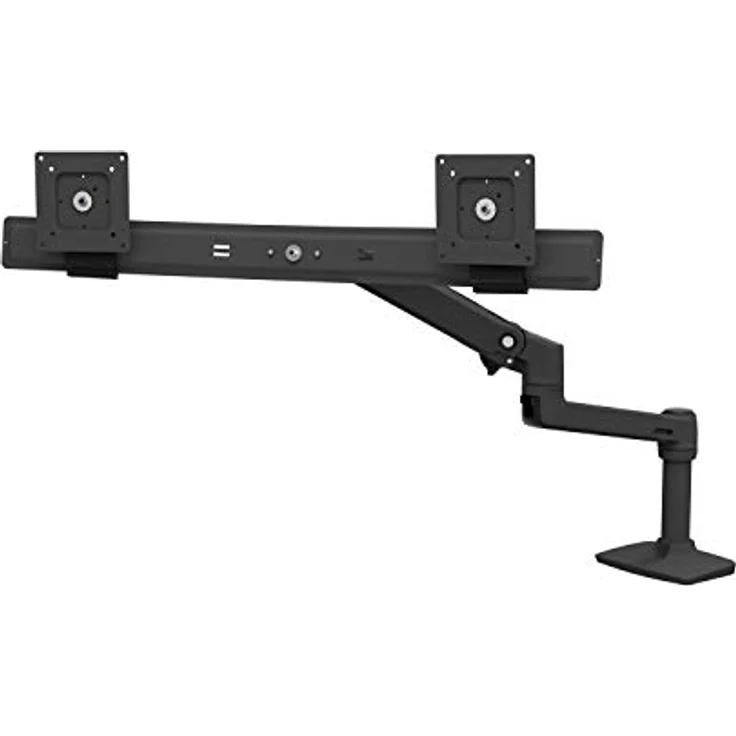 LX Desk Dual Direct Arm, Matte Black – Bild 2