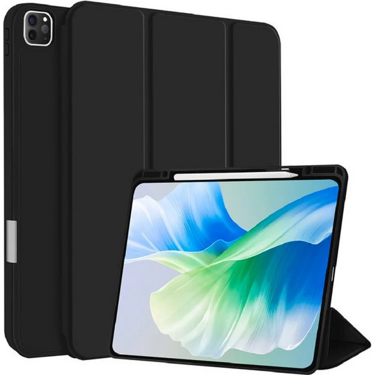 4smarts Tablet-Hülle Folio Case Basic für Apple iPad Pro 11 (M4, 2024), stoßfest, schwarz