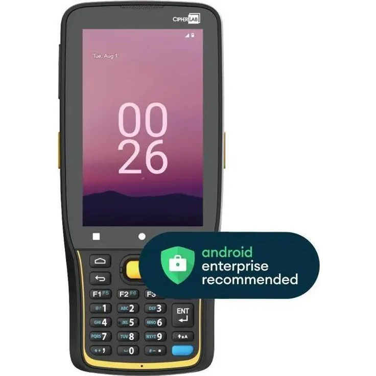 Cipherlab RK26, 2D-Barcodes Barcode-Scanner mit 16 MP Kamera, Qualcomm Octa-Core, IP65, WLAN und 4G