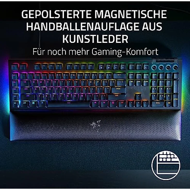 Razer BlackWidow V4 Mechanische Gaming-Tastatur, RGB-Beleuchtung, DE Layout, Schwarz – Bild 5