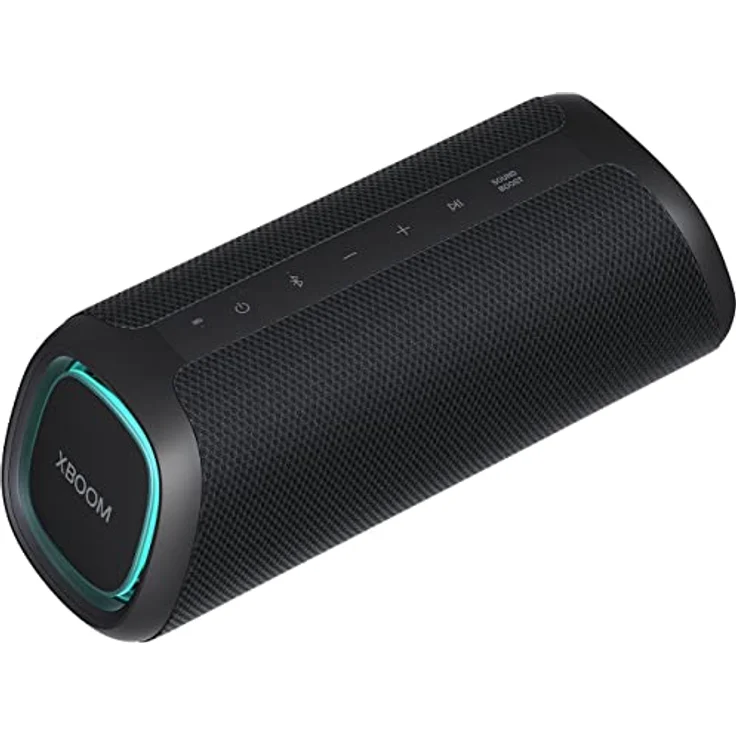 LG XBOOM Go DXG7, tragbarer Bluetooth-Lautsprecher (40 Watt, Google Assistant, Siri, Beleuchtung), Schwarz – Bild 1