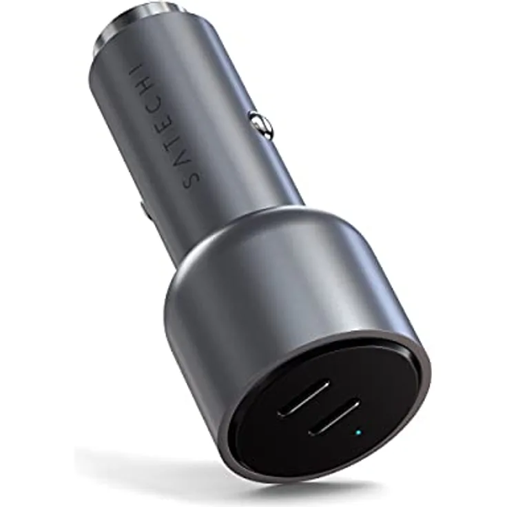 SATECHI 40W Dual USB-C PD Autoladegerät – Effizientes Laden für M2/M1 iPad Pro/Air und iPhone Modelle