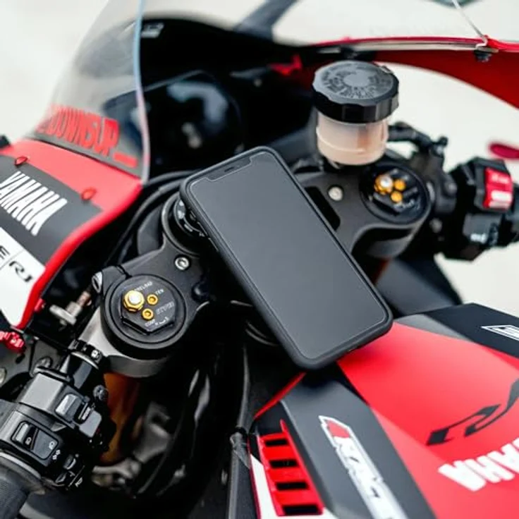 Sp Connect Stem Mount, Smartphone Halterung, Aluminium, schwarz, für Stummellenker von Supersport Motorrädern – Bild 6