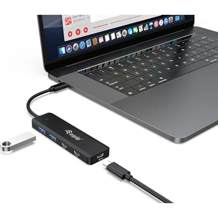 Equip 128964 USB-C 4-Port USB 3.2 Gen 1 Hub, USB-C x 2, USB-A x 2 – Bild 3