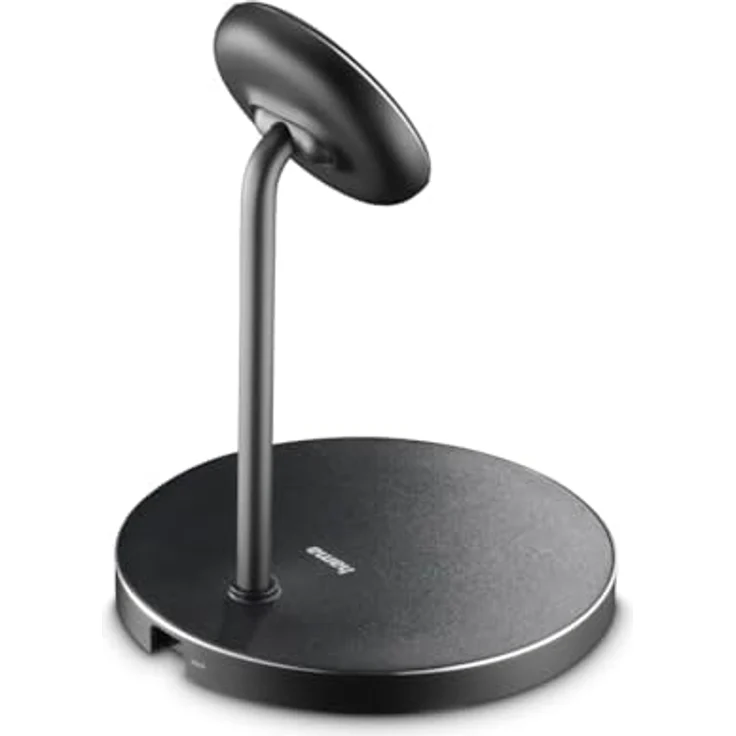 Hama Induktive Ladestation 15 W, Qi2-zertifiziert, magnetischer Wireless Charger, kompatibel mit MagSafe, 2in1 Schnellladegerät für mehrere Geräte, schwarz/anthrazit – Bild 3