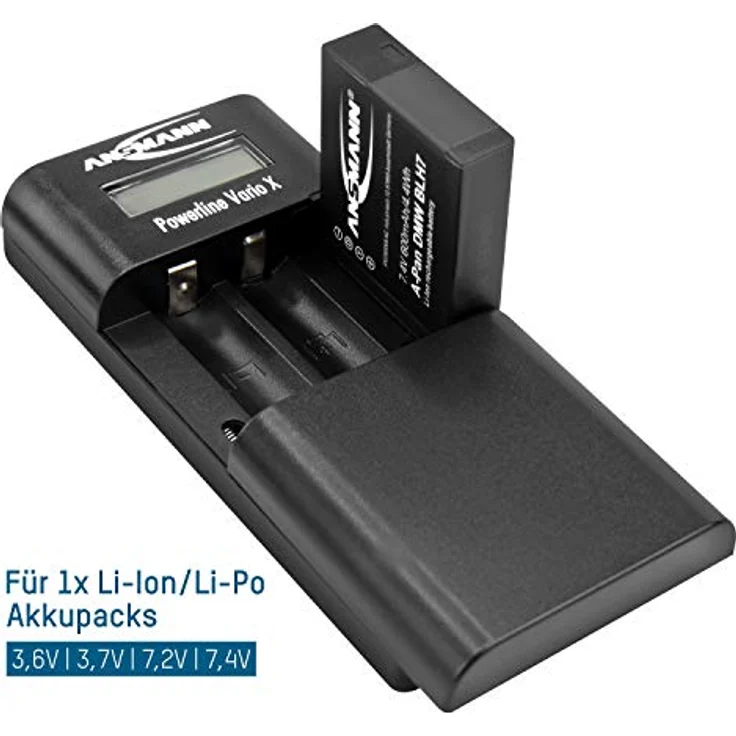 ANSMANN Universal-Ladegerät für Li-ion, Li-Po Akkupacks & AA, AAA NiMH Akkus mit automatischer Abschaltung und Verpolschutz - Powerline Vario X – Bild 3