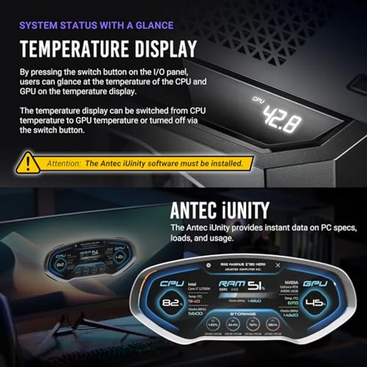 Antec GEH Performance 1 FT ARGB Full Tower Schwarz mit RTX 40-Support – Bild 3