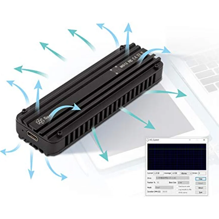 SilverStone Technology MS12, Aktuelle USB-3.2-Gen-2x2-Schnittstelle mit SuperSpeed+-Übertragungsrate bis 20Gbps, SST-MS12, schwarz – Bild 5