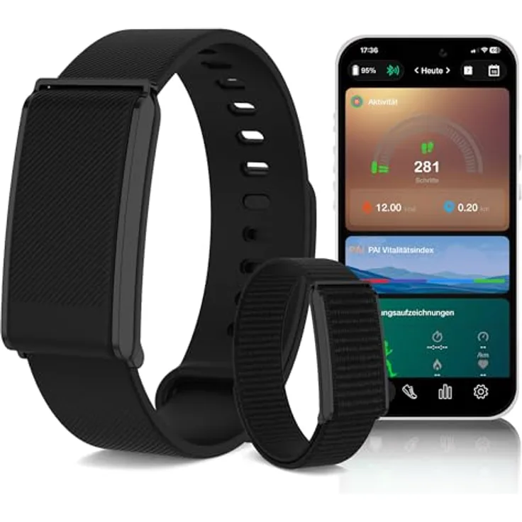 Northpoint Smart Band Fitness-Tracker, Aktivitäts- & Schlaftracker mit Herzfrequenz, 21+ Tage Akkulaufzeit, 100+ Sportmodi, wasserfest IP68, kompatibel mit Android & iPhone, ohne Abo