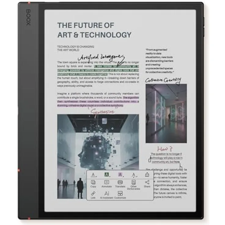BOOX Note Air5 C, 10,3 Zoll ePaper Reader mit 64 GB Speicher, Android 15, E-Ink Tablet