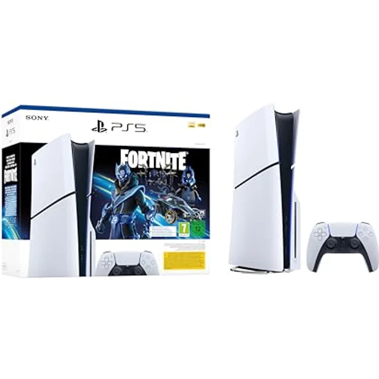 PlayStation 5 Disk Edition (Slim) – Fortnite Cobalt Star Bundle 1TB, Konsolen mit ultraschneller SSD und haptischem Feedback – Bild 2