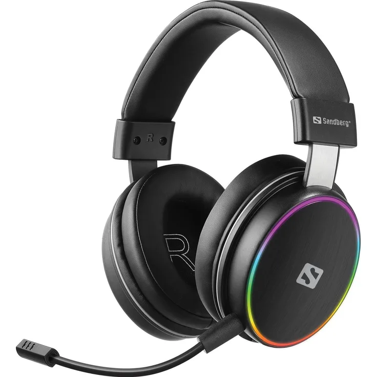 Sandberg HeroBlaster, Kabelloses Gaming Headset mit Bluetooth, Schwarz