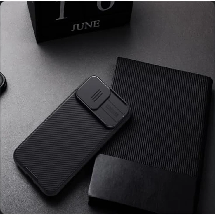 Nillkin CamShield Pro Series Schutzhülle für Apple iPhone 16 Pro Max, Schwarz, robuste Schutzfunktion mit Kameraschutz – Bild 2